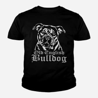 Alter Englischer Bulldogge-Hund- Kinder T-Shirt - Seseable