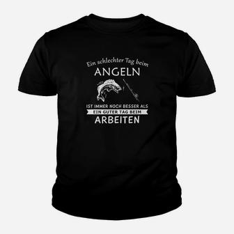 Angeln Ist Besser Als Arbeiten Kinder T-Shirt - Seseable