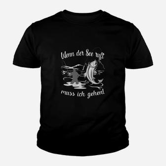 Angeln Wenn Der See Ruft Kinder T-Shirt - Seseable