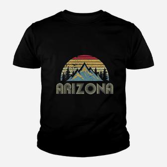 Arizona Retro Vintage Mountains Nature Hiking Kid T-Shirt - Seseable