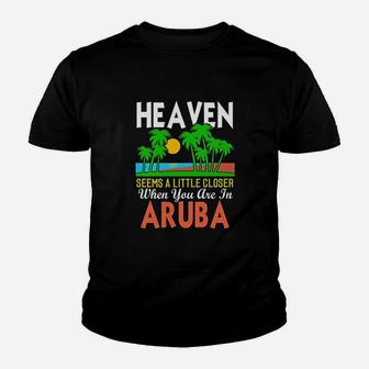 Aruba Souvenir Gift Tropical Tree Palm Beach Aruba Kid T-Shirt - Seseable