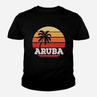 Aruba Vacation Retro Vintage Kid T-Shirt - Seseable