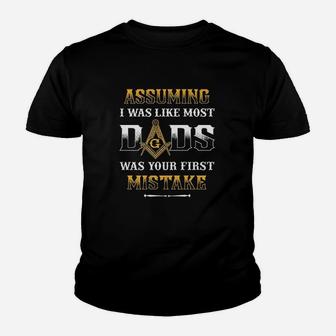Assuming I Was Like Most Dads, best christmas gifts for dad Kid T-Shirt - Seseable
