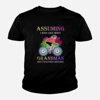 Assuming I Was Like Most Grandpas Was Your First Mistake Colorful Kid T-Shirt - Seseable
