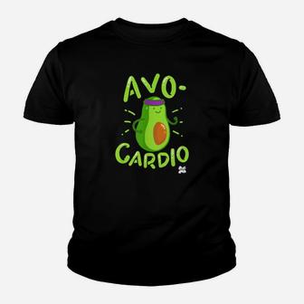 Avocado Gym Lustig Cardio T-Shirt Sport Tshir Kinder T-Shirt - Seseable