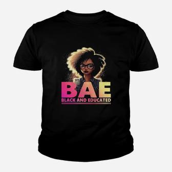 Bae Black And Educated Frontside Kid T-Shirt - Seseable