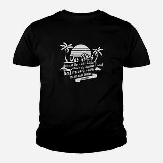 Bali Strandmotiv Herren Kinder Tshirt: Glück & Bali Spruch - Seseable