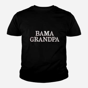 Bama Grandpa Alabama Grandfather Kid T-Shirt - Seseable