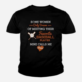 Baseball Mom-favorite Baseball Player Kid T-Shirt - Seseable