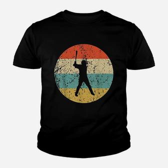 Baseball Vintage Retro Baseball Player Kid T-Shirt - Seseable