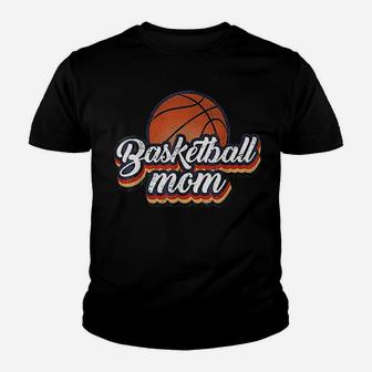 Basketball Mom Vintage 90s Style Basketball Mother Gift Kid T-Shirt - Seseable