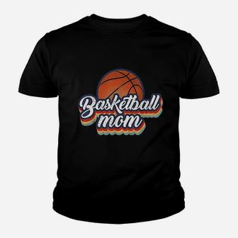 Basketball Mom Vintage 90s Style Basketball Mother Gift Kid T-Shirt - Seseable