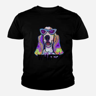Basset Hound Design For Women With Basset Hounds Gift Dog Kid T-Shirt - Seseable