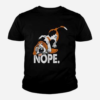Basset Hound Gifts For Dog Lovers Funny Lazy Basset Hound Kid T-Shirt - Seseable