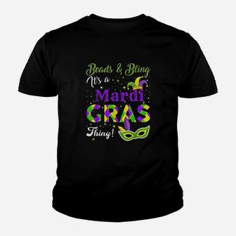 Beads And Bling It Is A Mardi Gras Thing Gifts Kid T-Shirt - Seseable