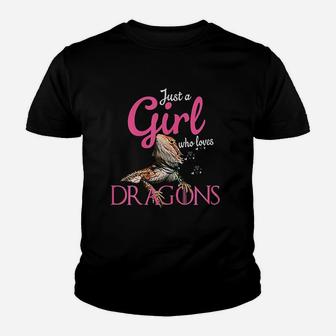 Bearded Dragon Just A Girl Who Loves Bearded Dragon Youth T-shirt - Seseable