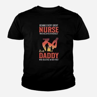 Behind Every Great Nurse Kid T-Shirt - Seseable