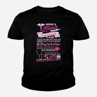 Being A Nurse, funny nursing gifts Kid T-Shirt - Seseable