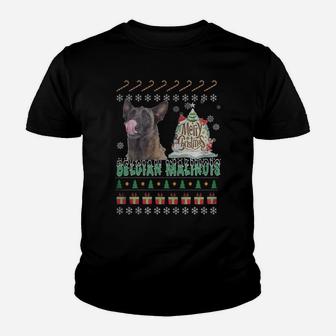 Belgian Malinois Noel,belgian Malinois Ugly Christmas Sweater,belgian Malinois Birthday,belgian Malinois Hoodie,belgian Malinois Christmas Day Kid T-Shirt - Seseable