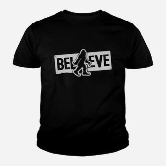Believe Big Foot Kid T-Shirt - Seseable