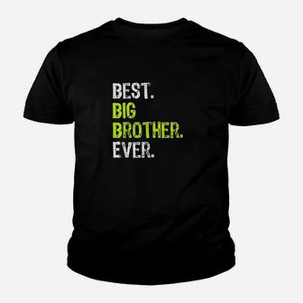 Best Big Brother Bro Ever Older Sibling Funny Gift Kid T-Shirt - Seseable