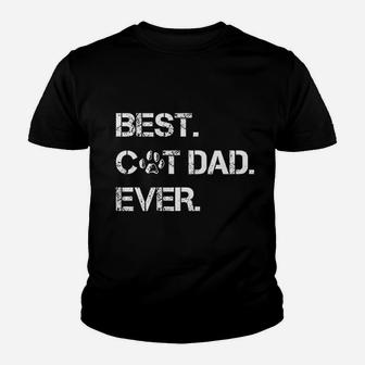 Best Cat Dad Ever Awesome Kitty Papa Great Gift For Animal And Cat Lovers Kid T-Shirt - Seseable