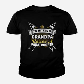 Best Family Jobs Gifts, Funny Works Gifts Ideas Kind Of Grandpa Raises Paratrooper Kid T-Shirt - Seseable