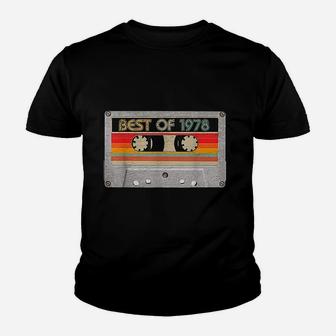 Best Of 1978 43rd Birthday Gifts Cassette Tape Vintage Kid T-Shirt - Seseable