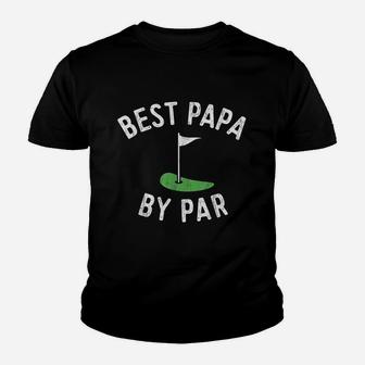 Best Papa By Par Funny Golf, best christmas gifts for dad Kid T-Shirt - Seseable