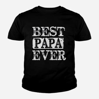 Best Papa Ever Fathers Day Papa Gifts For Grandpa Kid T-Shirt - Seseable