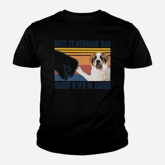 Best St.bernard Dad Ever Vintage Shirtn Kid T-Shirt - Seseable