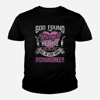 Best T-shirt For Wife From Ironworker Husband Cool Gift Idea Kid T-Shirt - Seseable