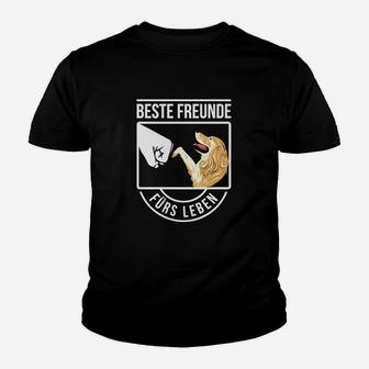 Beste Freunde Fürs Leben Golden Retriever Kinder T-Shirt - Seseable