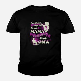 Beste Mama und Oma Damen Kinder Tshirt, Muttertagsgeschenk Aufdruck - Seseable