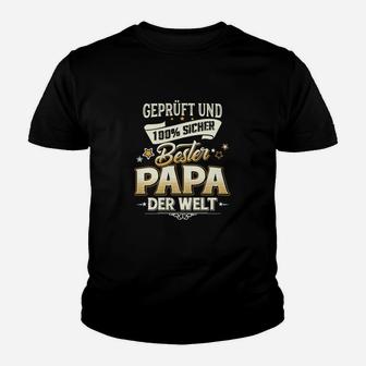 Bester Papa der Welt Kinder Tshirt, Geprüft & Sicher, Herrenmode - Seseable