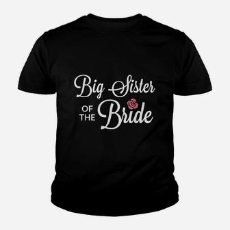 Big Sister Of The Bride Wedding Party Kid T-Shirt - Seseable