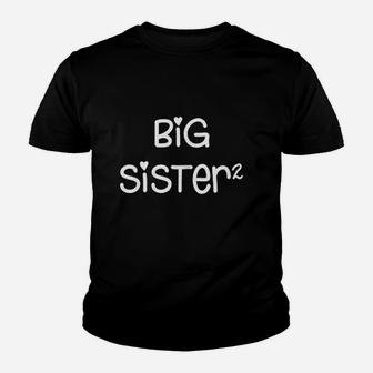 Big Sister Squared birthday Kid T-Shirt - Seseable