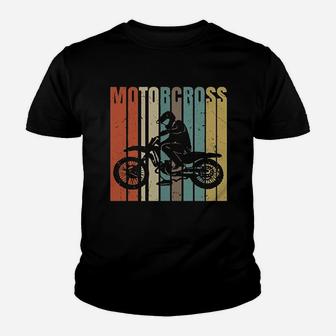 Bike Love Motocross Vintage Dirt Bike Retro Kid T-Shirt