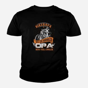 Biker Opa Wie Ein Normaler Kinder T-Shirt - Seseable