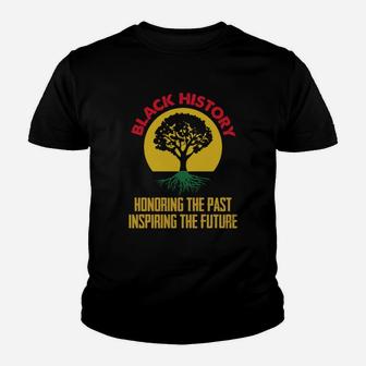 Black History Honoring The Past Inspiring The Future Youth T-shirt - Seseable