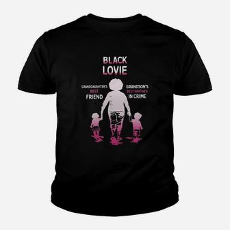 Black Month History Black Lovie Grandchildren Best Friend Family Love Gift Kid T-Shirt - Seseable