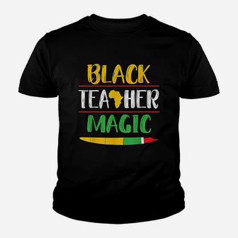 Black Teacher Magic Kid T-Shirt - Seseable