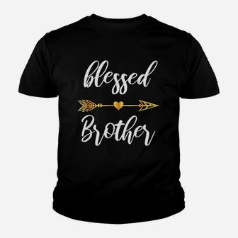 Blessed Brother Bro Gift Family Matching Thanksgiving Kid T-Shirt - Seseable
