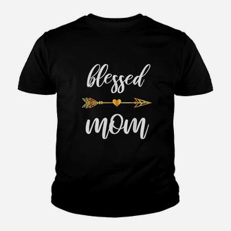 Blessed Mom Mother Gift Family Matching Thanksgiving Kid T-Shirt - Seseable