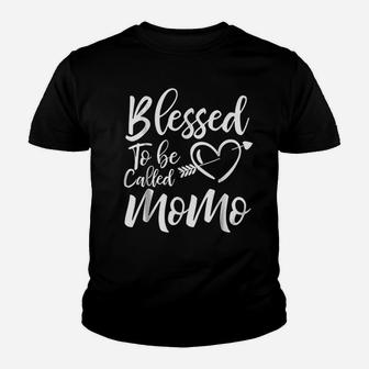Blessed To Be Called Momo Christmas Kid T-Shirt | Seseable CA