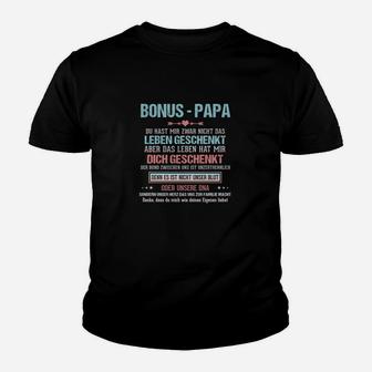 Bonus-Papa Dankbarkeit Herren Kinder Tshirt, Liebesgeständnis Design - Seseable