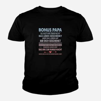 Bonus Papa Dankeschön Kinder Tshirt, Liebevolle Botschaft - Seseable