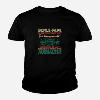 Bonus-Papa Dankeschön Kinder Tshirt, Liebevoller Spruch Tee - Seseable