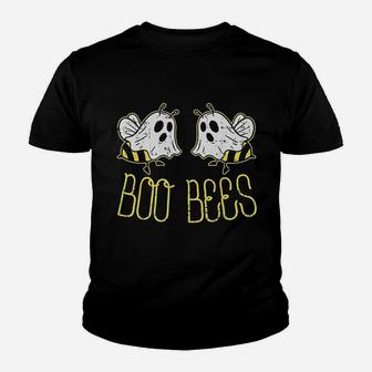 Boo Bees Funny Halloween Matching Couple Costume For Her Kid T-Shirt - Seseable