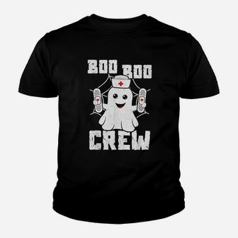 Boo Boo Crew Nurse Costume Girls Funny Halloween Kid T-Shirt - Seseable
